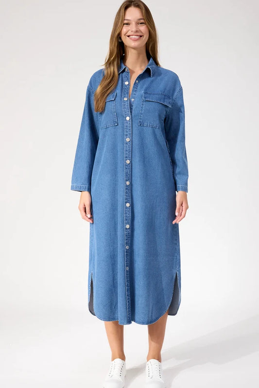 Haven - Denver Denim Shirt Dress