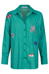 Mykonos Embroided Stripe Shirt