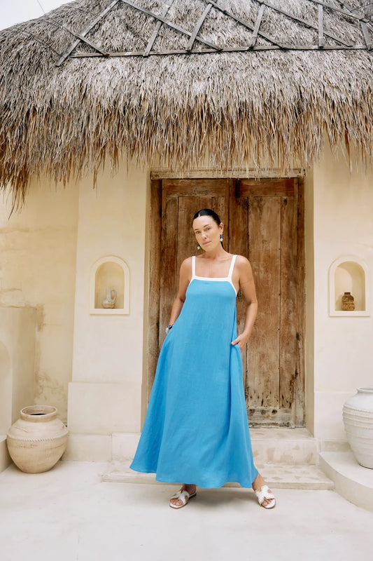 Maris Splice Tank Maxi Dress